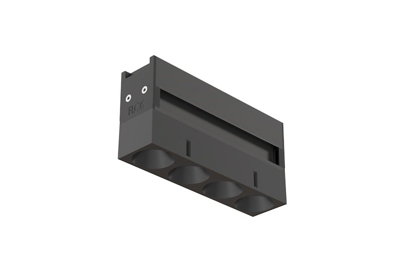 FLOS Architectural Einbau-Stromschiene Magnet 48V (Schwarz